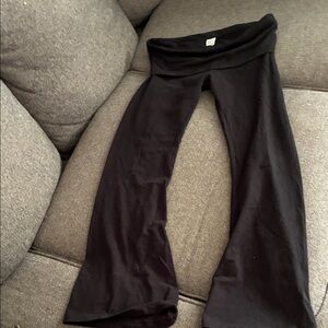 Pink Victoria’s Secret flare cotton bling leggings